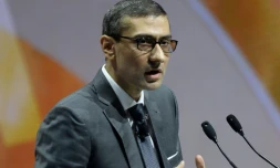 Le directeur général de Nokia, Rajeev Suri, le 2 décembre 2015 à Helsinki