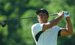 La légende du golf Tiger Woods, le 16 mai 2022 à Tulsa