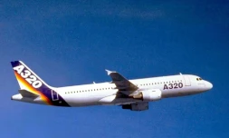 Un avion Airbus A320 à Toulouse, le 3 février 2001