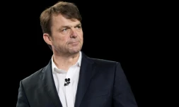 Mike Manley, nouveau président de Fiat Chrysler (FCA), ici le 12 avril 2017 à New York