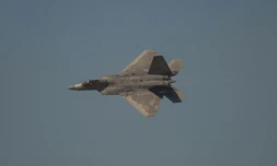 US F-22 Raptor stealth fighters have been deployed 'to defend American forces and interests,' the US Air Forces Central Military Command said in a statement