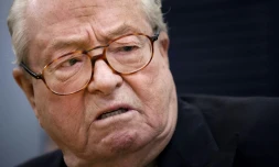Jean-Marie Le Pen le 17 janvier 2015 à Aubigny