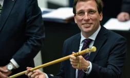 Jose Luis Martinez Almeida, du Parti populaire (conservateur), élu maire de Madrid le 15 juin 2019, avec le soutien des libéraux de Ciudadanos et l'extrême droite de Vox