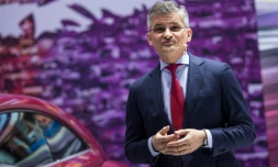 Le PDG de Volkswagen America, Michael Horn à New York, le 2 avril 2015