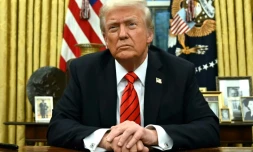 Le président américain Donald Trump à la Maison Blanche, le 11 février 2025