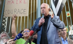 Le maire de Langouet Daniel Cueff devant le tribunal administratif de Rennes, le 22 août 2019