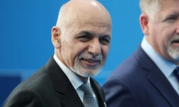 Le président afghan Ashraf Ghani, à Bruxelles lors d'un sommet de l'Otan, le 12 juillet 2018