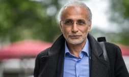 L'islamologue suisse Tariq Ramadan arrive au tribunal de GenĂšve, le 29 mai 2024