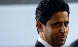 Le président du PSG et de beIN, Nasser Al-Khelaïfi, avant un match de Ligue 1 à Rennes, le 18 août 2019