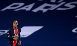 L'attaquante du Paris SG Marie-Antoinette Katoto lors d'un match de D1 contre Lyon au Parc des Princes le 20 novembre 2020