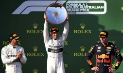 Valtteri Bottas vainqueur avec Mercedes du premier GP de la saison, le 17 mars 2019 à Melbourne