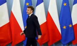 Le président Emmanuel Macron à Varsovie, le 12 décembre 2024 en Pologne