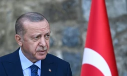 Le président turc Recep Tayyip Erdogan, le 16 octobre 2021 à Istanbul