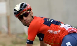 L'Italien Vincenzo Nibali lors de la 6e étape du Tour des Emirats arabes unis, le 1er mars 2019 à Ras el Khaïmah