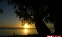 La côte ouest au crépuscule