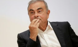 L'ancien patron de Renault Carlos Ghosn lors d'une conférence de presse à l'université de Kaslik, au Liban, le 29 septembre 2020
