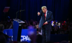 Donald Trump, dans le Maryland, le 24 février 2024