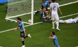 Edinson Cavani et l'Uruguay dominent la Russie à Samara, le 25 juin 2018
