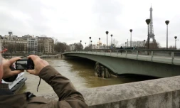 La statue du Zouave sous le pont de l'Alma le 26 janvier 2017