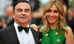 Carlos Ghosn et son épouse Carole au festival de Cannes, le 26 mai 2017