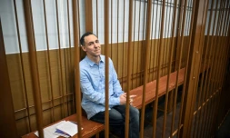 Laurent Vinatier lors d'une audience à Moscou le 14 octobre 2024