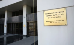L'entrée de la Banque centrale turque, le 9 juin 2023 à Ankara
