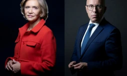 Combinaison de deux photos d'archives de Valérie Pécresse (g) et d'Eric Ciotti (d), candidats qualifiés pour le second tour de la primaire du parti Les Républicains (LR), créée le 2 décembre