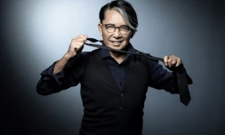 Le créateur de mode japonais Kenzo Takada, le 14 novembre 2018 à Paris 