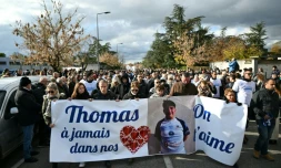 Marche blanche pour Thomas à Romans-sur-Isère le 22 novembre 2023