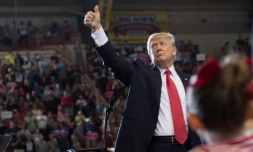 Le président Donald Trump lors d'une réunion publique à Harrisburg en Pennsylvanie, le 29 avril 2017