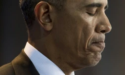 Barack Obama lors d'une cérémonie à Arlington en Virginie le 4 janvier 2017