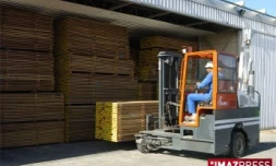 L'atelier de séchage du bois de l'entreprise Fibres (Photo : Fibres)