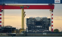Le chantier naval STX de Saint-Nazaire, le 10 octobre 2016