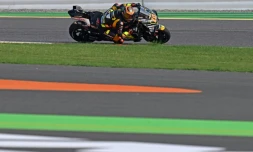 L'Italien Luca Marini lors de la séance d'essais qualificatifs du Grand Prix d'Inde en MotoGP, le 22 septembre 2023