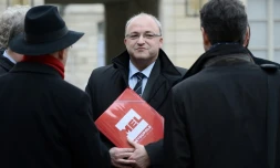 Le président de la Métropole européenne de Lille (MEL), Damien Castelain à Paris, le 19 février 2015