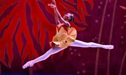La danseuse classique Laura Kamila Rojas, lors d'une représentation du Ballet national de Cuba, à La Havane, le 8 mai 2026