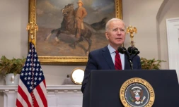 Le président américain Joe Biden à la Maison Blanche, le 27 février 2021