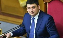 Volodymyr Groïsman le 13 avril 2016 à Kiev