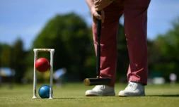 Croquet players in Britain have returned to action after the coronavirus lockdown