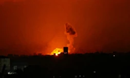 L'armĂ©e israĂ©lienne a efectuĂ© des frappes nocturnes sur Rafah, Ă l'extrĂȘme sud de la bande de Gaza le 29 janvier 2024