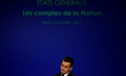 Le ministre de l'Action et des Comptes publics Gérald Darmanin à Paris, le 6 juillet 2017