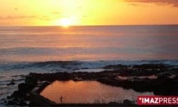 Coucher de soleil sur la côte ouest