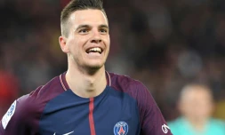 Le milieu de terrain du Paris SG Giovani Lo Celso auteur d'un doublé lors de la victoire sur Monaco le 15 avril 2018