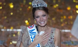 Amandine Petit, élue Miss France 2021, le 20 décembre 2020 aux Epesses, en Vendée
