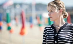 L'actrice française Judith GodrÚche lors de la 49e édition du Festival du film américain à Deauville, le 3 septembre 2023