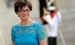 Anne-Marie Couderc, à l'Elysée à Paris le 6 juin 2014