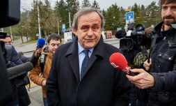 Michel Platini, le 15 février 2016 à Zurich 

