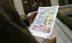 Présentation de l'affiche à l'adresse du grand public sur la façon de réagir en cas d'attentat, diffusée le 4 décembre 2015 par le gouvernement