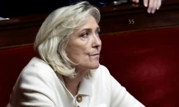 Marine Le Pen le 8 novembre 2025 à l'Assemblée nationale à Paris
