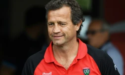 Fabien Galthié, alors manager du RC Toulon, le 17 septembre 2017 à l'occasion d'un match de Top 14 à Montpellier
